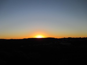 Sonnenuntergang - Blick von Morgans Terrasse