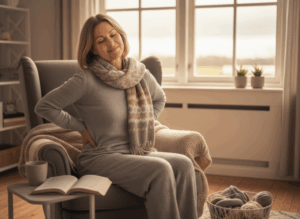 amazinGRACE Erfahrung SKYourself Lendenwirbel – Frau wirkt erleichtert und beweglich