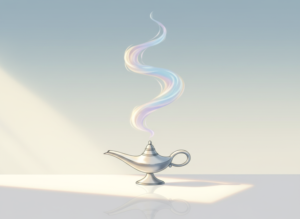 Mobbing Erfahrungsbericht energetische Hilfe Symbolbild Wunderlampe Wunsch Licht
