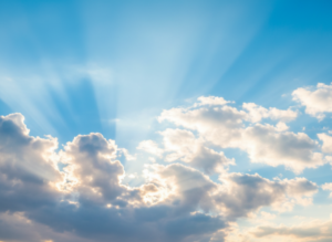 SKYourself Erfahrungsbericht Fernheilung Symbolbild strahlender Himmel Wolken Licht
